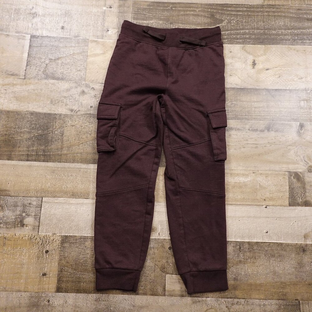 Tommy Bahama Boys Cargo Jogger Pants M‎ 7/8 Brown Cotton Blend